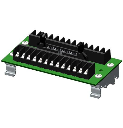 SCMXIF-DIN Anschlussplatine fr Flachbandkabel, DIN-Montage