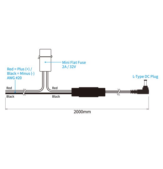 DC Adapter-Kabel fr RTR500BM