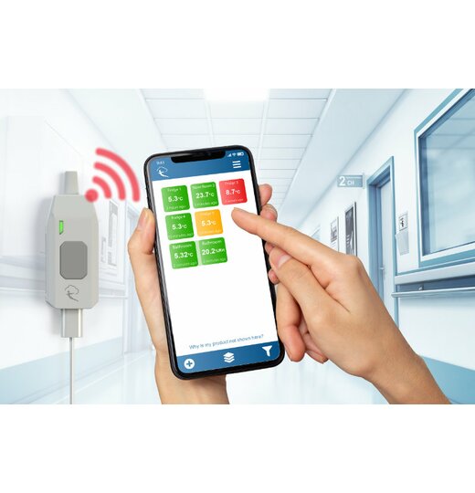 Wireless Alert PRO TP+ Temperatur Grenzwert-Alarm-Sensor, externe Temperatursonde Erhhte Genauigkeit