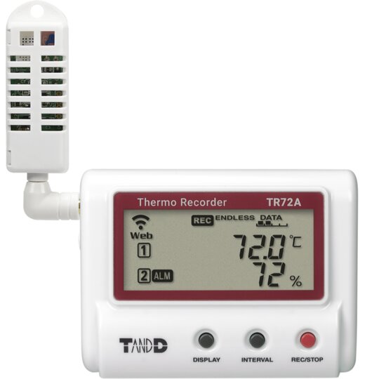 TR72A2 WLAN Datenlogger fr Temperatur und Luftfeuchte