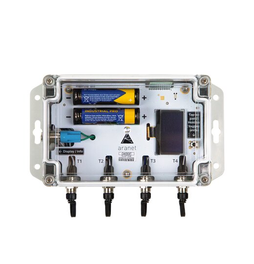 Aranet 4-Kanal PT1000 Funksensor mit Sensoren