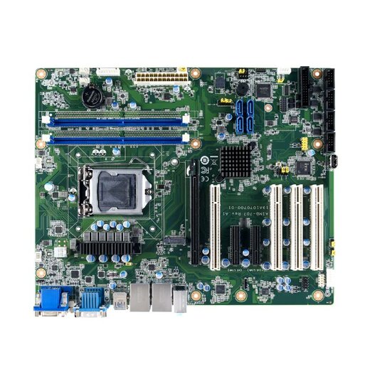 AIMB-707G2: Industrie Motherboard fr Core i CPUs der Gen 10/11 - Chipsatz H420E, ATX mit DVI/VGA